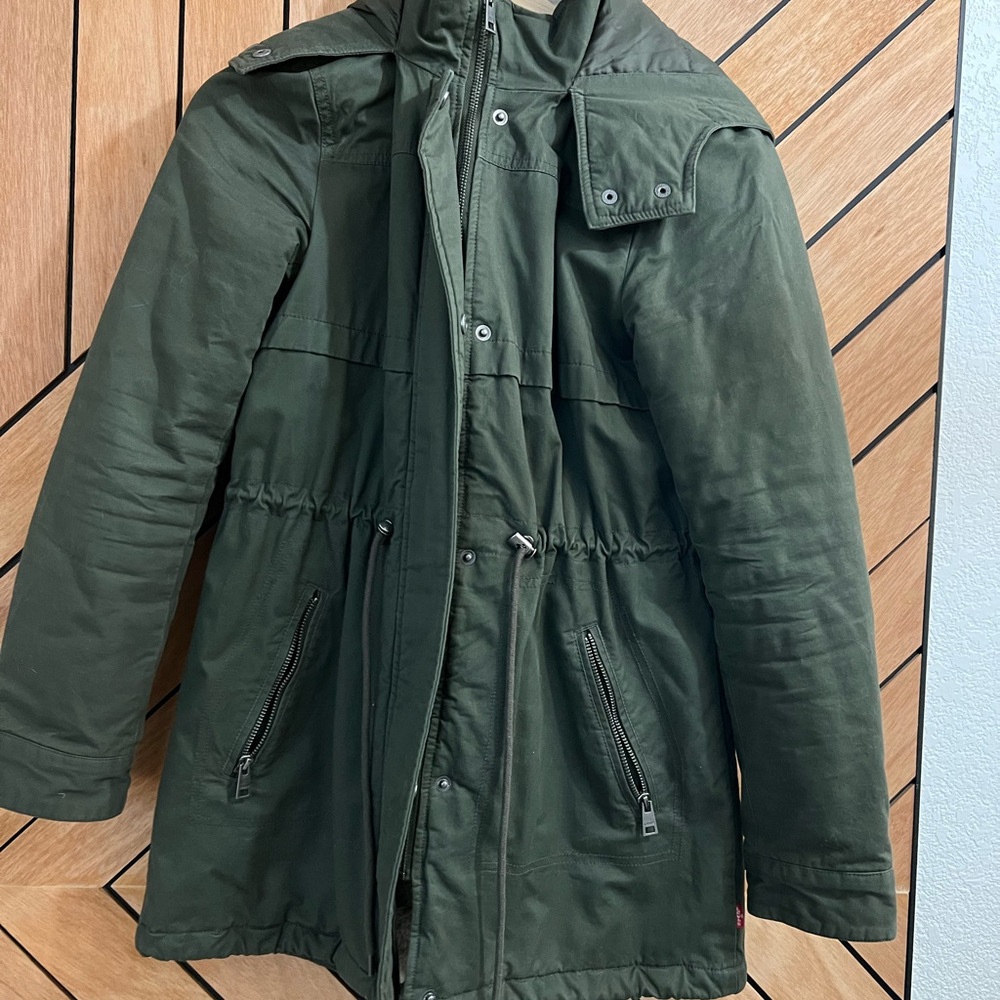 Levi’s Green Parka Coat